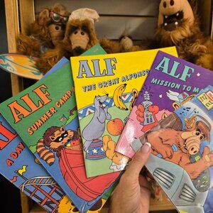 Book lot of 5 Vintage Alf storybooks